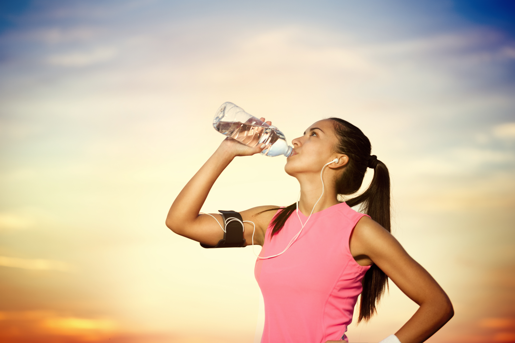 Sporty Girl Drinking Water The World Of Hayleys