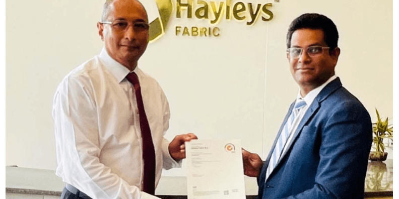 Hayleys Fabric becomes 1st Sri Lankan Fabric Manufacturer to be awarded ISO 50001