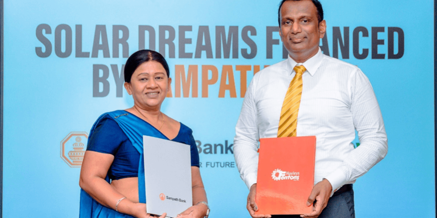 Hayleys Solar and Sampath Bank Join Forces to offer Affordable Solar Loans
