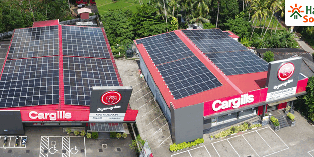 Existing Hayleys Solar installations across Cargills’ nationwide outlet network Existing Hayleys Solar installations across Cargills' nationwide outlet network