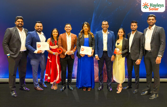 Hayleys Solar Wins at SLIM Digis 2.5 as the Only Renewable Energy Brand Recognised
